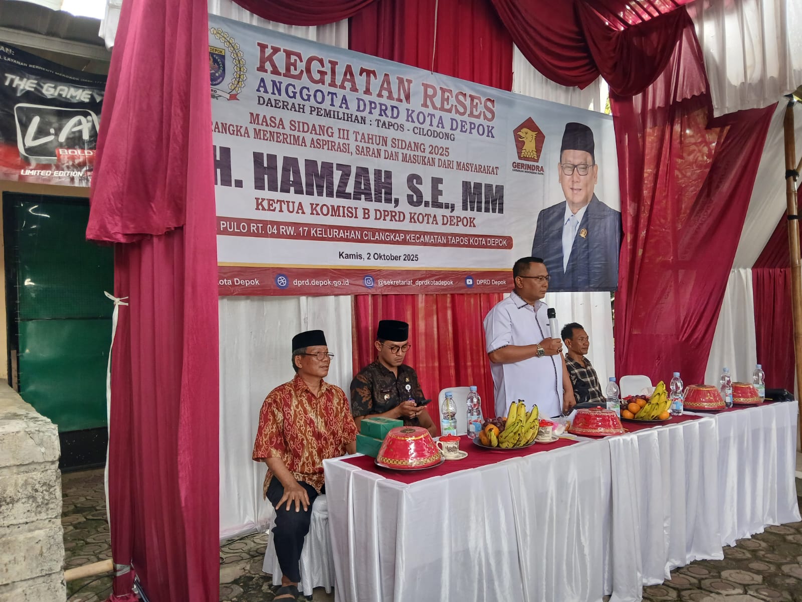 H Hamzah SE.,MM Mengadakan Reses, Pacu IPM Tapos Naik Kelas