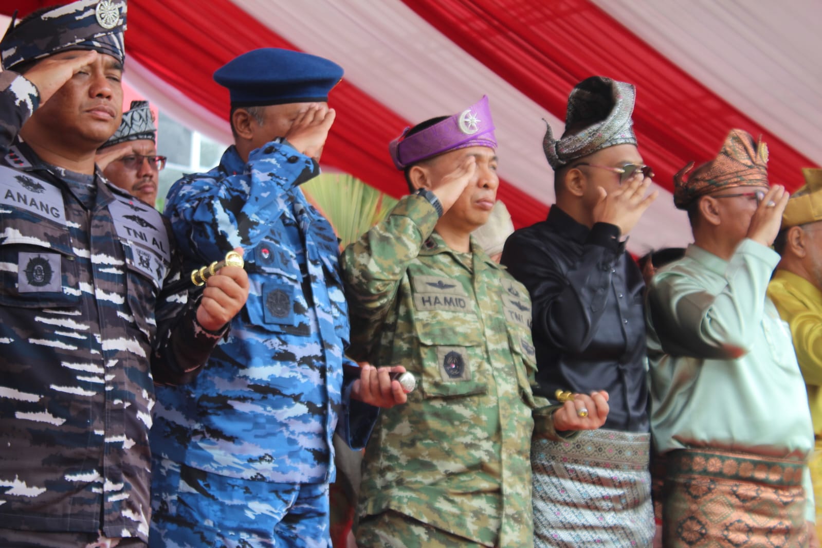 Dandim 0315/Tanjungpinang Hadiri Upacara Hari Jadi ke-24 Kota Otonom Tanjungpinang .