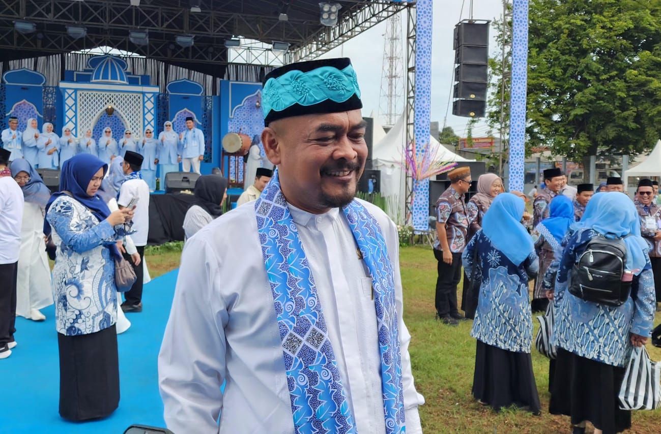 Ketua Fraksi Gerindra Kota Depok, Edi Masturo (foto selepas pembukaan MTQH ke 24, Cipayung Depok)