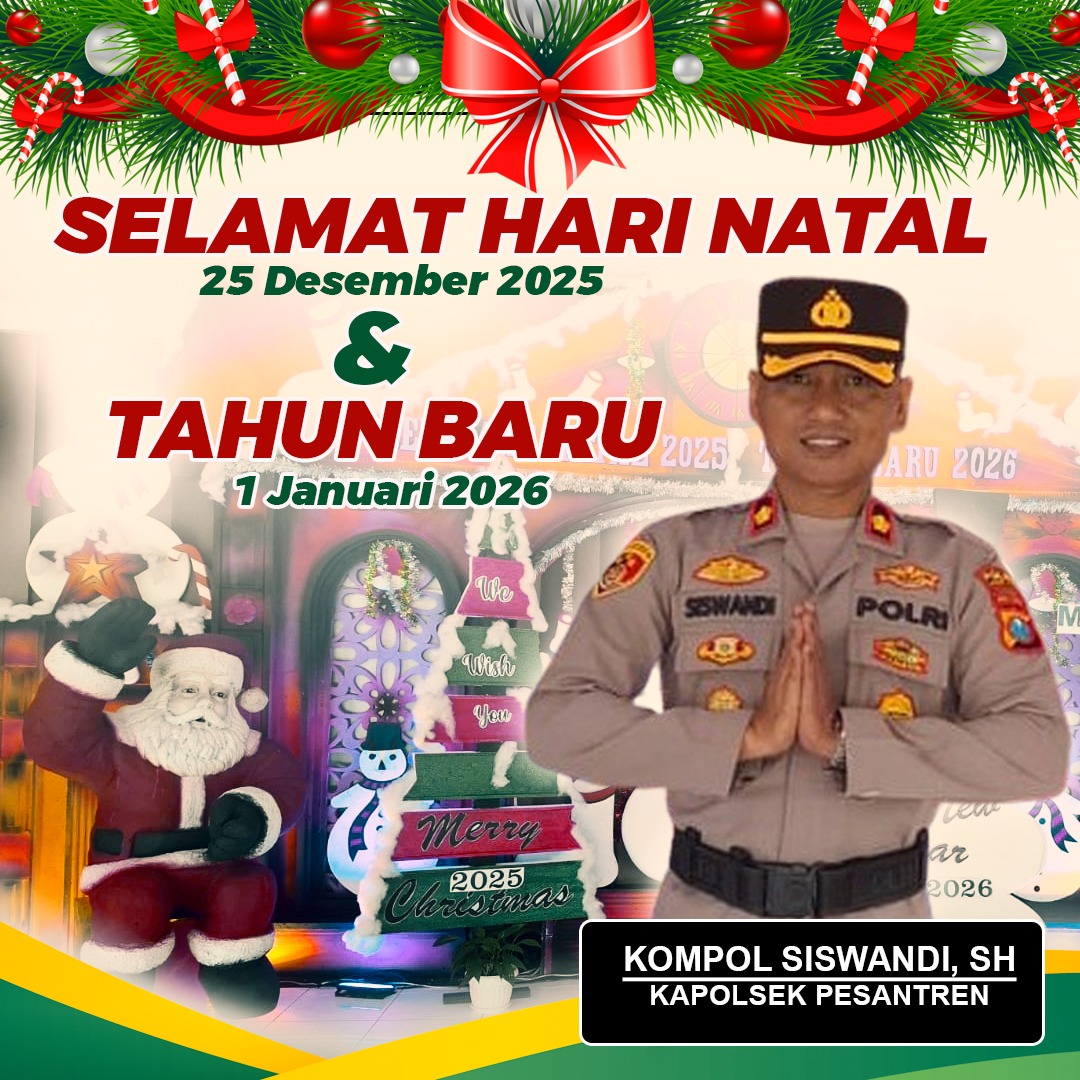 Pesan Natal dan Tahun Baru Kapolsek Pesantren : Meneguhkan Toleransi di Tengah Keberagaman