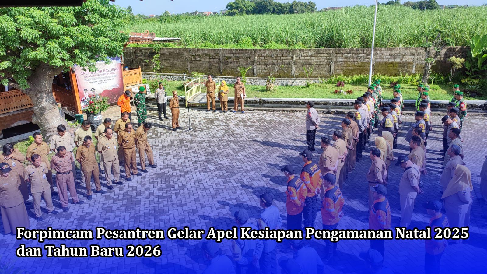 Forpimcam Pesantren Gelar Apel Kesiapan Pengamanan Natal 2025 dan Tahun Baru 2026