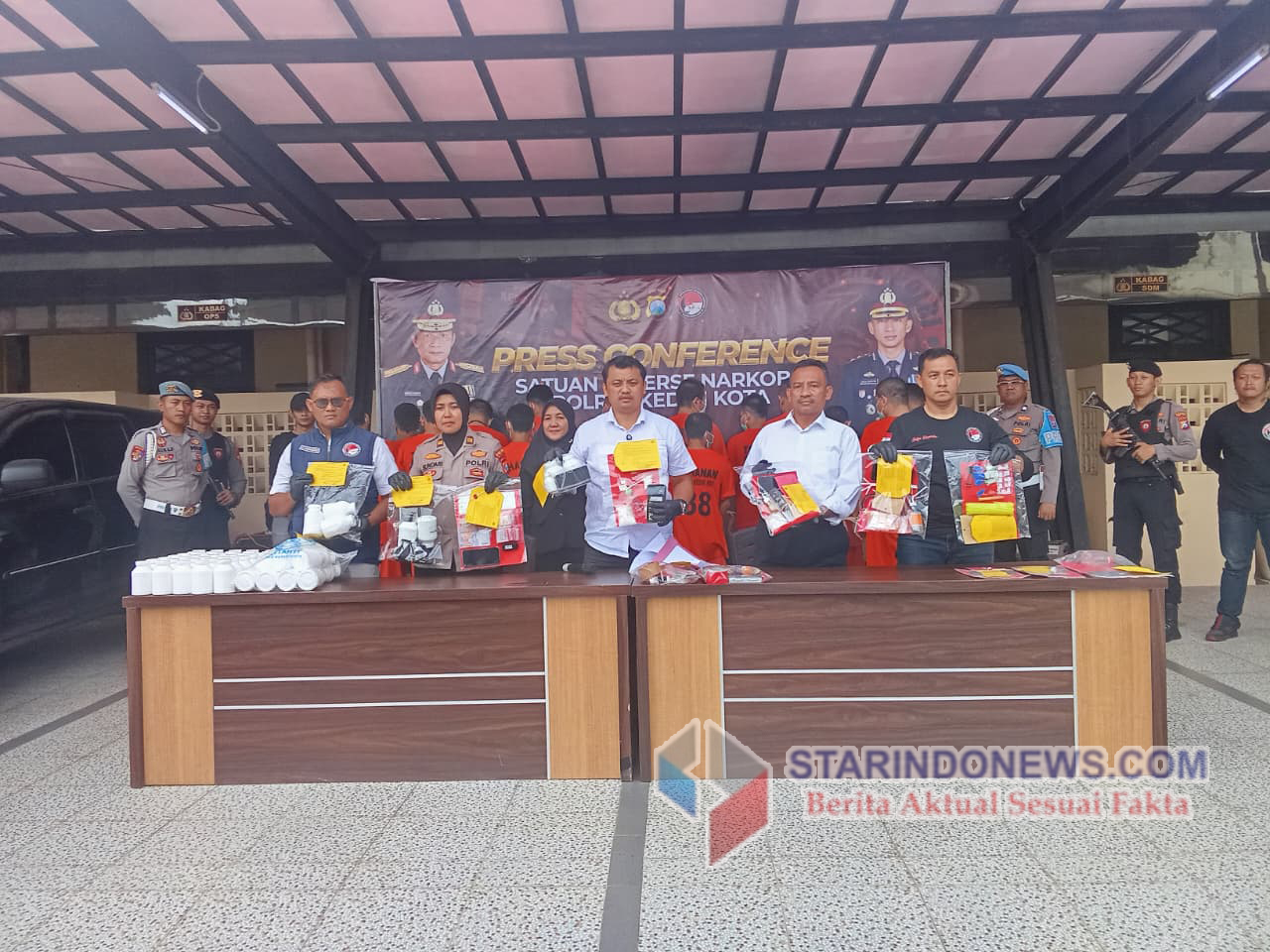 Satresnarkoba Polres Kediri Kota Ungkap 76 Kasus Narkoba Periode Januari Hingga Desember 2025