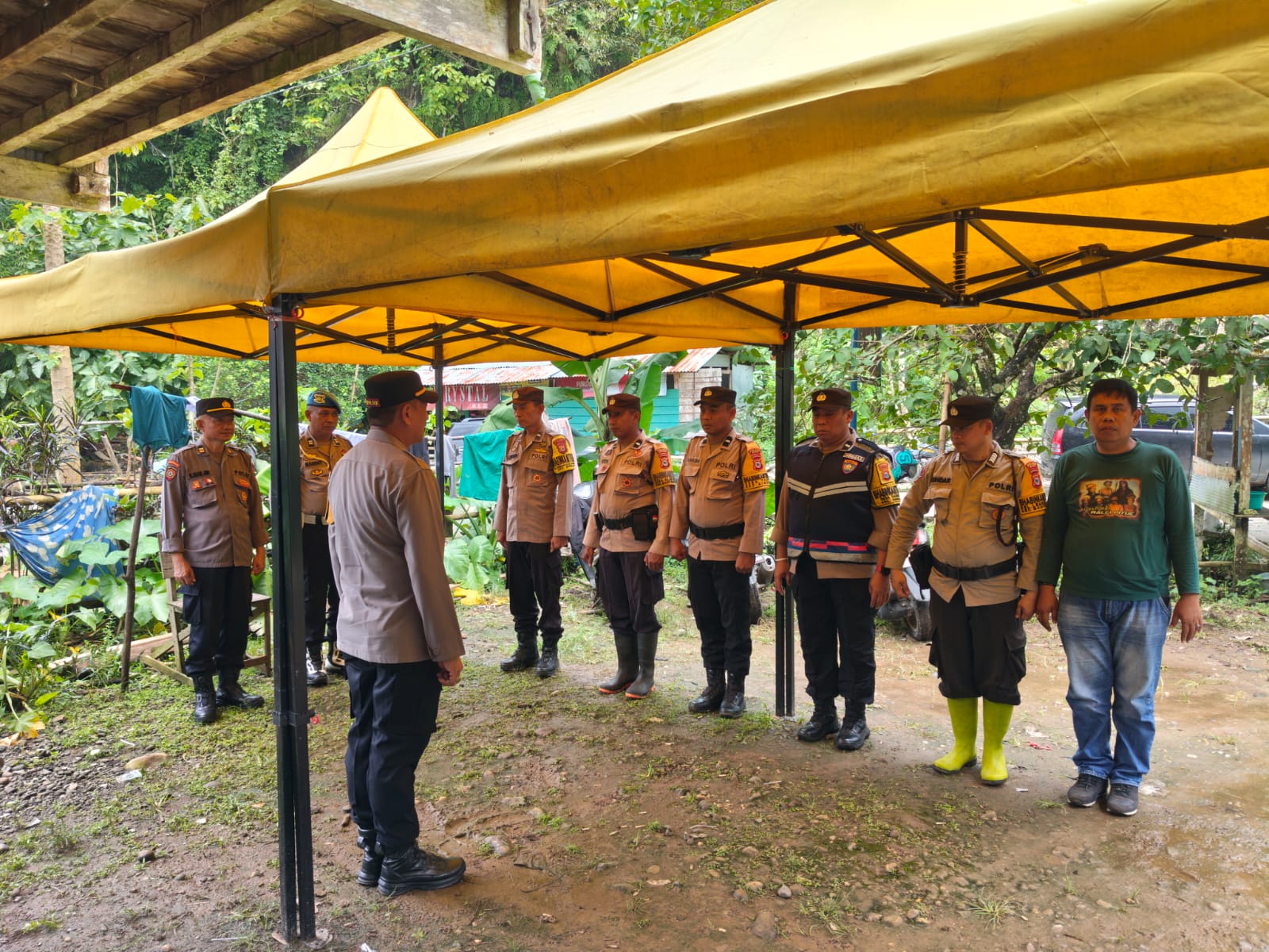 ​Polres Maros Dirikan Posko Leang-Leang, Backup Evakuasi Korban Pesawat Jatuh ATR 42-500