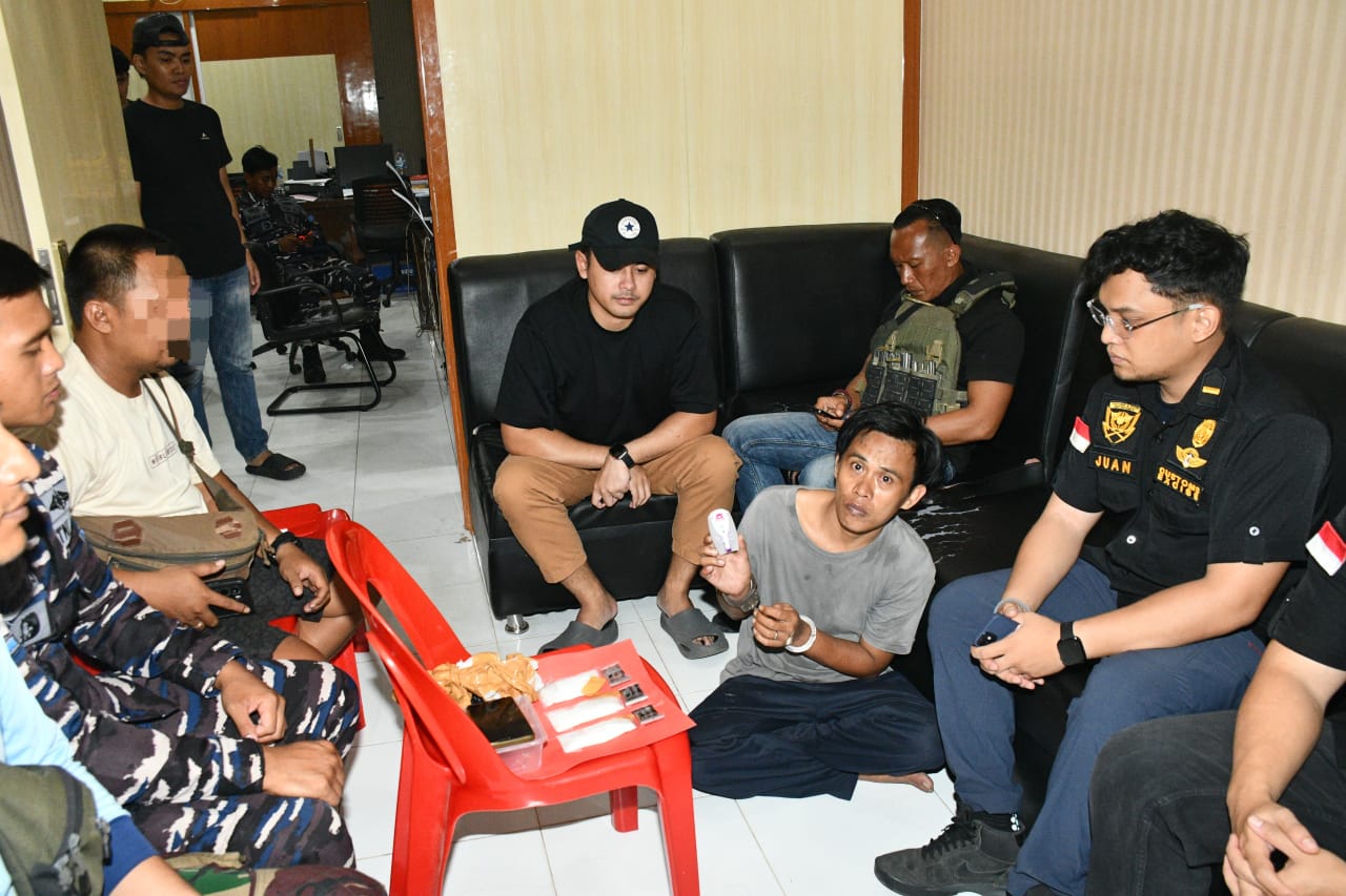 TNI AL Beserta Tim Gabungan Gagalkan Penyelundupan Sabu di Perairan Sebatik