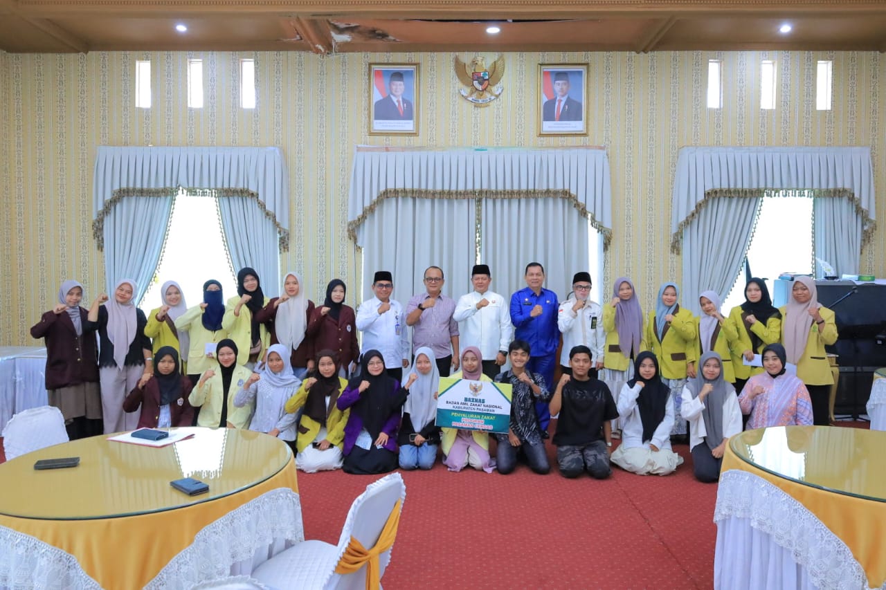 Optimalkan Dana Zakat, Bupati Pasaman Harapkan Mahasiswa Penerima Bantuan Jadi Generasi Unggul