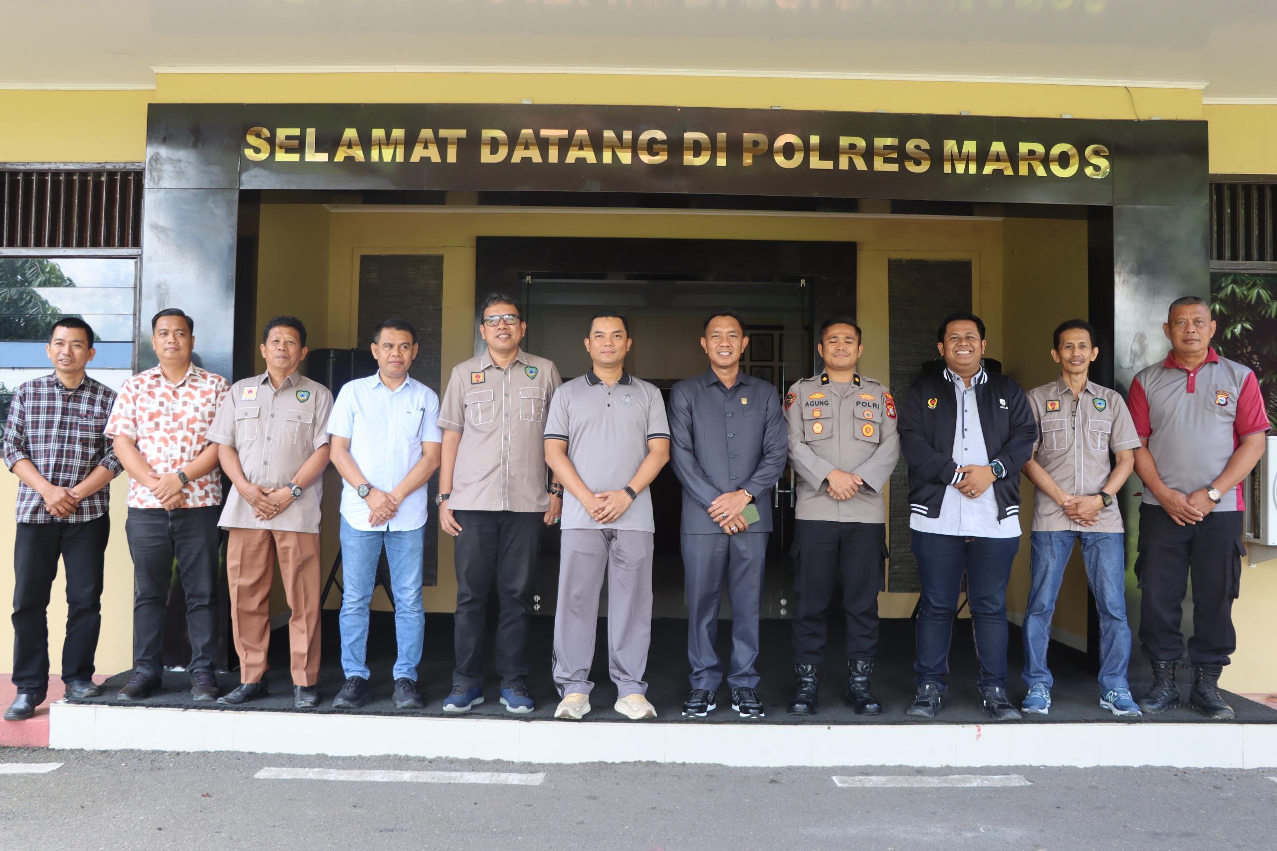 Perkuat Sinergi, Kapolres Maros Terima Kunjungan KONI Maros