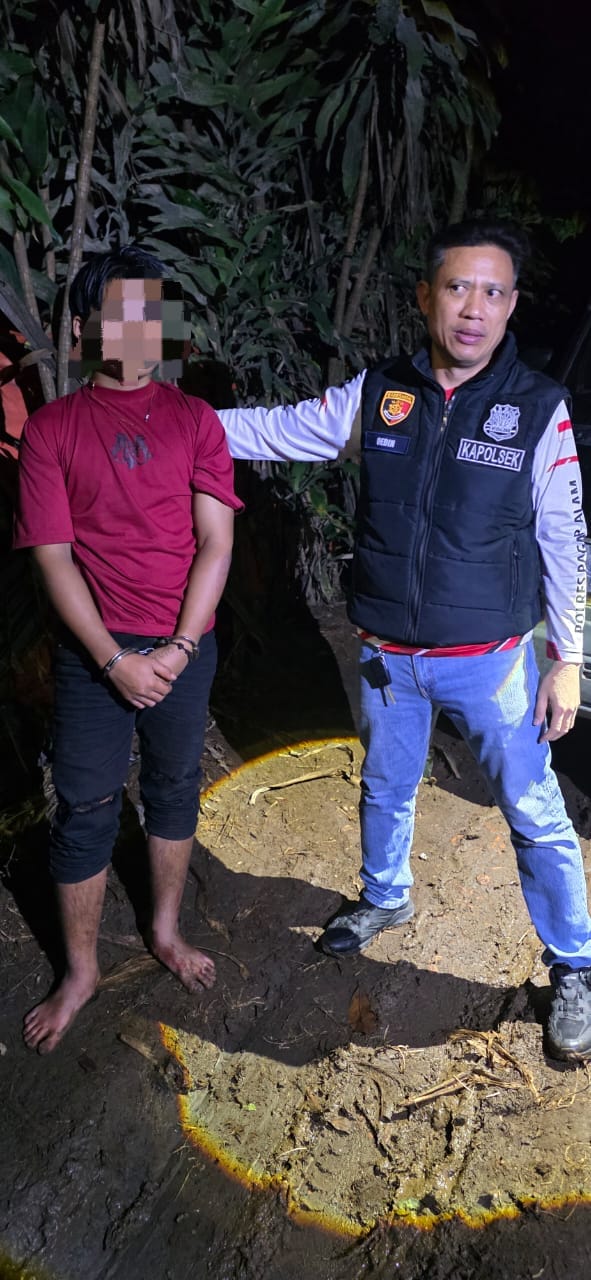 Polsek Dempo Selatan Polres Pagar Alam Amankan Pelaku Penganiayaan Berat Kurang dari Tiga Jam