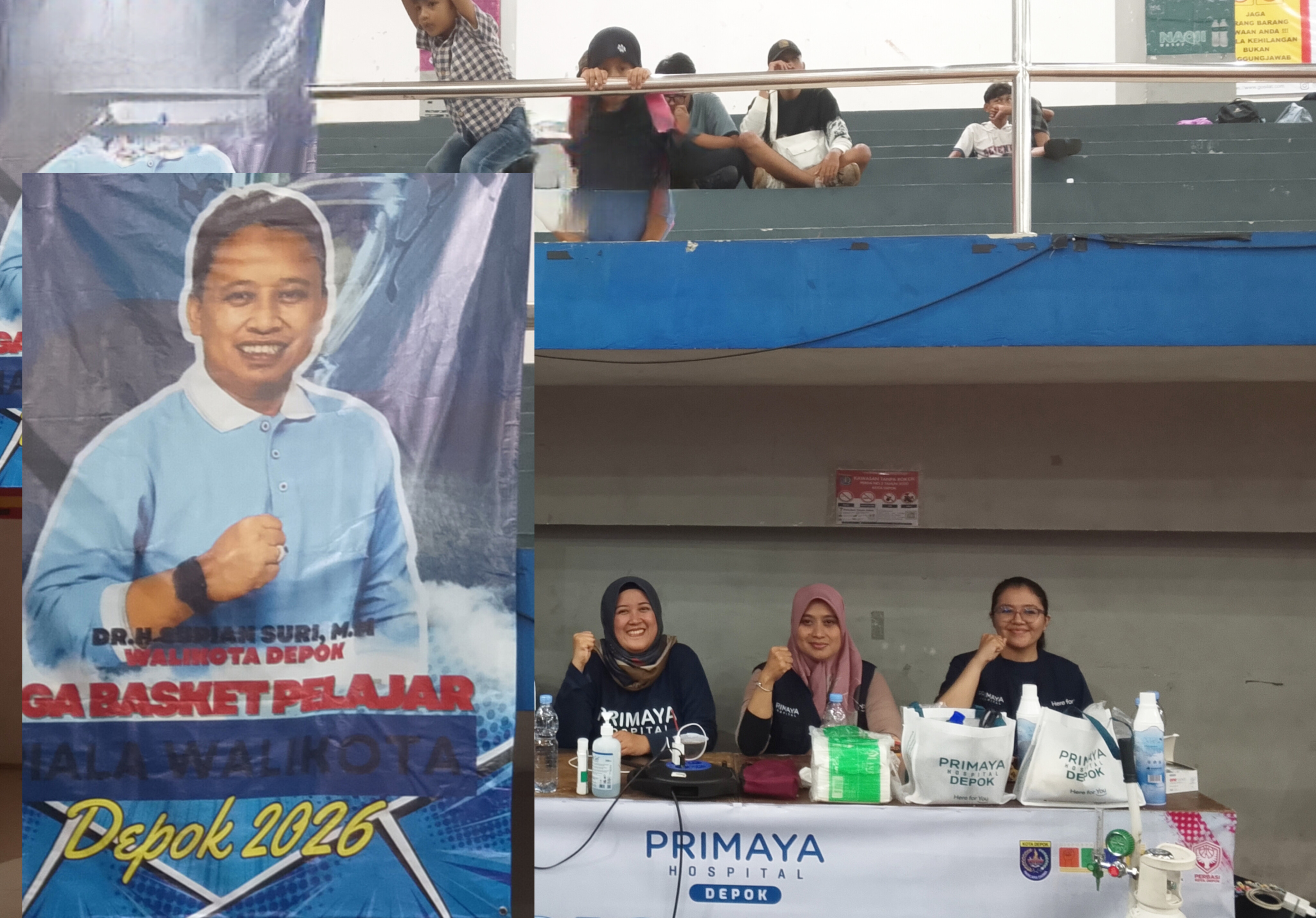 RS Primaya Depok Turun Sebagai Tim Medis, di Liga Basket Pelajar Piala Wali Kota