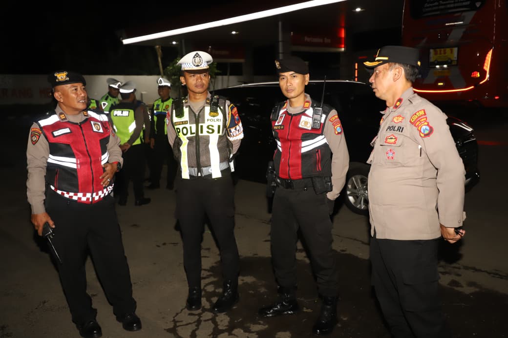 Polres Kediri Kota Gelar Patroli Harkamtibmas Sabtu Malam hingga Minggu Dini Hari