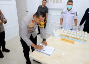 Komitmen Zero Narkoba, Polres Kediri Gelar Tes Urine Mendadak