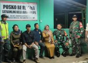 Perkuat Keamanan Wilayah, Koramil 07/Cipayung Gelar Patroli/Siskamling Keliling Bersama Komponen Pendukung