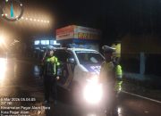 Hadir Dimalam Hari Satlantas Polres Pagar Alam Gelar Blue Light Patrol Jaga Kamtibmas