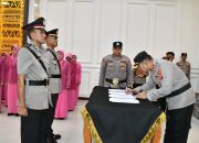 Penyegaran Organisasi, Kapolres Aceh Timur Pimpin Sertijab Kasat Lantas, Kapolsek hingga Kasi Humas
