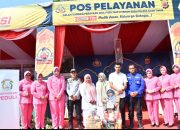 Kapolres Bersama ketua Bhayangkari Cabang Aceh Timur Sambangi Pos Lebaran, Beri Semangat Petugas