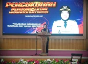 Geliat WaykananBupati Ayu Hadiri Pelantikan Pengurus KONI Way Kanan