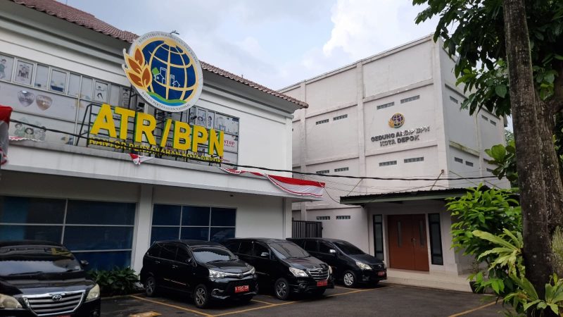 Kantor ATR/BPN Kota Depok, Jl. Boulevard Raya Kota Kembang, Grand Depok City. (Foto: Yudi Bahtiar/Starindonews.com)