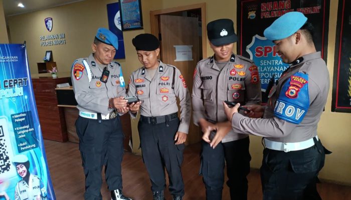 Cegah Pelanggaran, Sipropam Polres Maros Gelar Gaktibplin Rutin