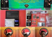 Penggerebekan Dua Lokasi, Satres Narkoba Polres Pagar Alam Amankan Pelaku Dua Pria Dan Satu Wanita 