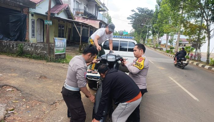 Personel Gabungan Bergerak Cepat, Bubarkan Balap Liar di Air Perikan,Satu Kendaraan R2 Diamankan