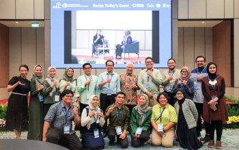 Wegik (kelima dari kiri) bersama tim Universitas Pertamina dalam kegiatan Green Chemistry for Industrial Excellence beberapa pekan lalu (Foto: Starindonews/Yudi Bahtiar)
