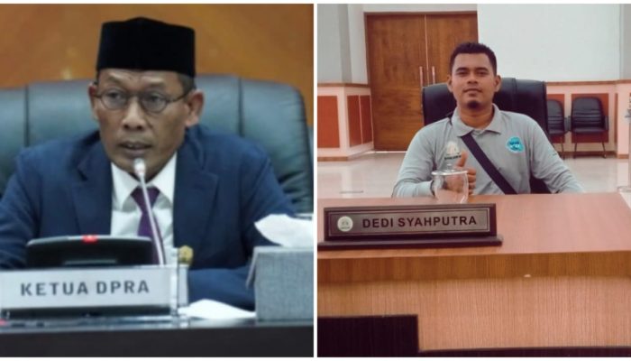 Dedi Apresiasi Kepada Ketua DPRA Aceh Untuk Cabut Pergub No 2 Tahun 2026 Tentang JKA.