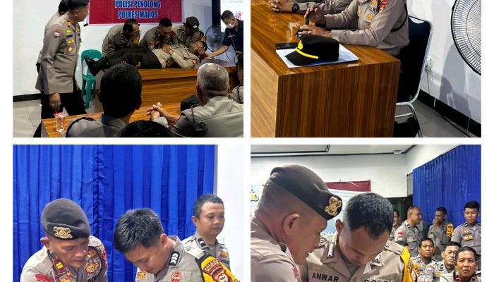 Tingkatkan Kemampuan Personel, Polres Maros Gelar Latkampuan Bhabinkamtibmas Polisi Penolong
