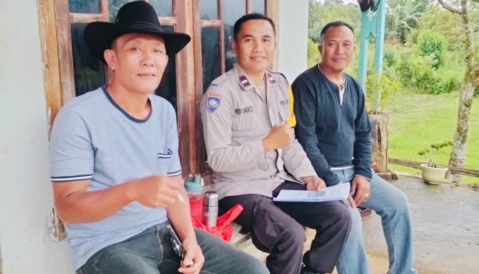 Bhabinkamtibmas Agung Lawang Himbuan Warga Binaan Waspada Bencana Alam
