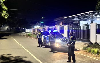 Jalan Air Perikan di Jaga Ketat Satlantas Polres Pagar Alam Cegah Balap Liar