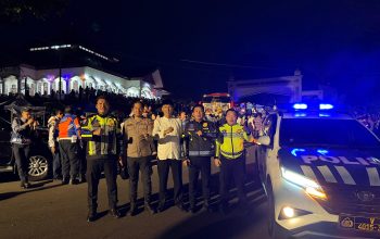 Satlantas Polres Pagar Alam Kawal Tujuh Bus Jemaah Haji Kota Pagar Alam