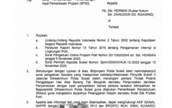 Ketua Lidik Pro Maros Ismar SH Soroti Dugaan Ketidakprofesionalan Penyidik, Propam Polda Sulsel Turun Tangan