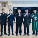Kepala Kantor BPN Depok, Budi Jaya (tengah), Camat Tapos Jarkasih dan jajaran pejabat struktural, sesi foto setelah pelantikan (Foto: Yudi Bahtiar/Starindonews.com)
