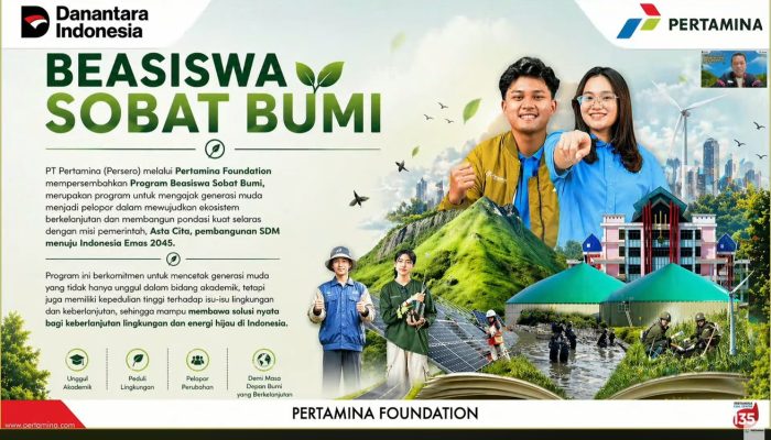 Cetak Generasi Unggul, Pertamina Buka Beasiswa Sobat Bumi di Hari Pendidikan